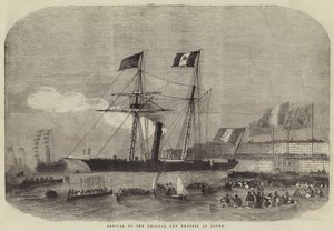 Llegada del Emperador y la Emperatriz a Dover